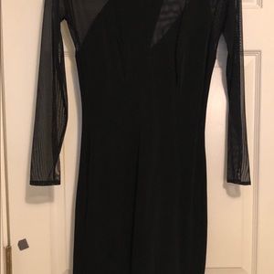 Little black fitted cocktail dress